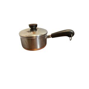Vintage Reverware Copper Bottom 1 Qt Sauce Pan with Lid